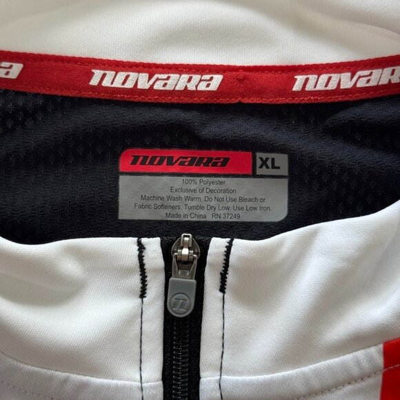 Novara Cycling Sprint Jersey Men's XL Black White Full Zip Road Bike Shirt - NWT - Picture 2 of 10